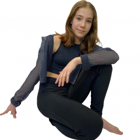 Bluza Crop Capezio Grey